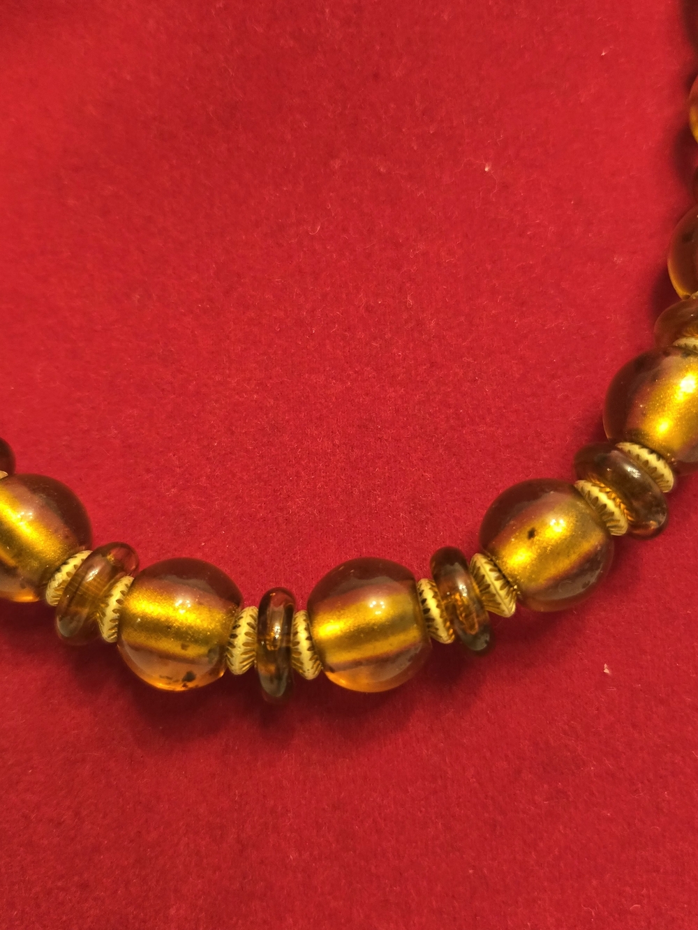 Givenchy Amber Glass Bead Necklace - Classic Women Jewelry - Picture 4 of 14